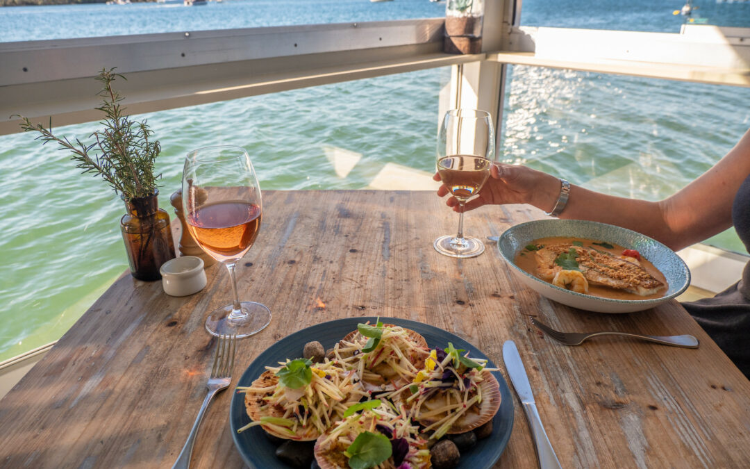 Couple Dining at the Noosa Boathouse